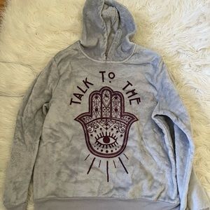 Fuzzy hoodie size S/M